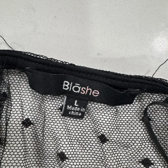 Chic Black Lace Long Sleeve Dress - Picture 4 of 10